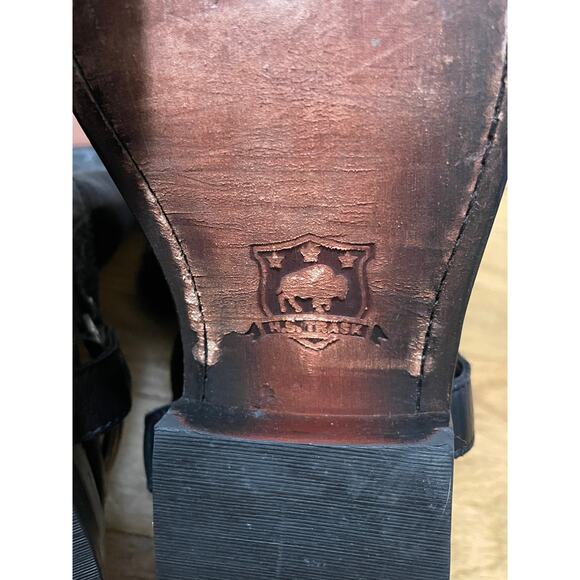Trask Addison Leather Black Brown Equestrian Knee High Riding Boots Womens 6.5 - Picture 10 of 10